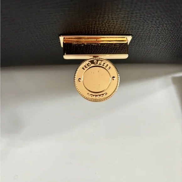 Ted Baker Black Clutch with Gold Accent - Picture 2 of 5